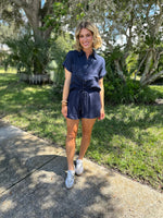 Cammie Top- Navy blue