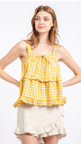 Sunshine Gingham Top