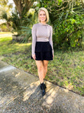 Corduroy tiers skirt